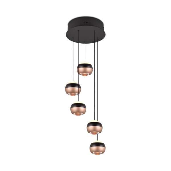 Must-vasevärvi LED rippvalgusti metallist varjuga ø 30 cm Orbit - Trio Select