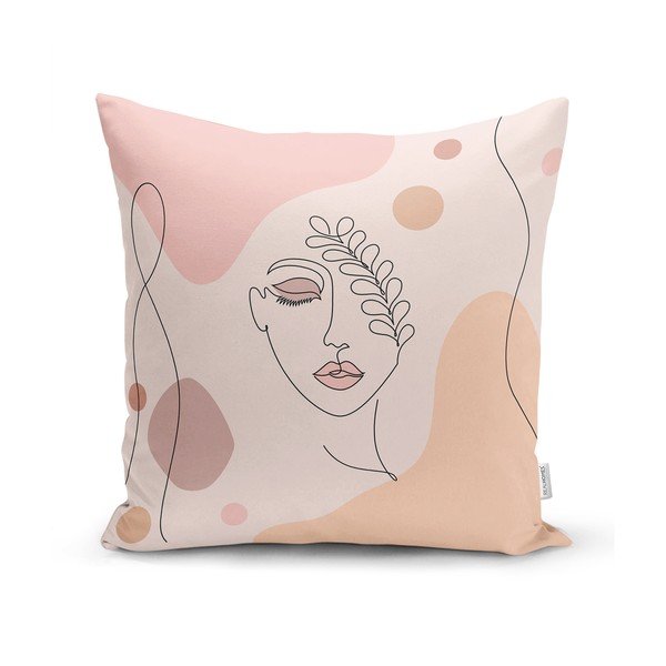 4 dekoratiivse padjakoti komplekt Draw Art Women, 45 x 45 cm - Minimalist Cushion Covers-image-2