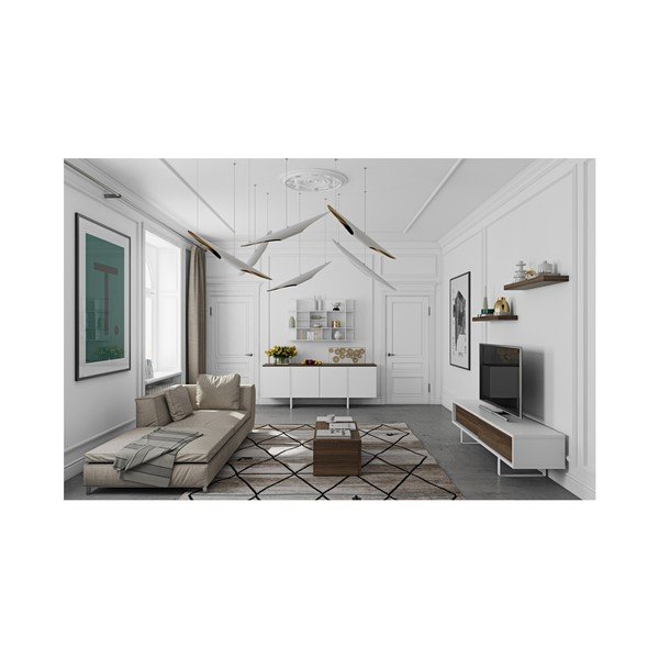 Pähklipuidust detailidega sahtli kapp Edge - TemaHome-image-1