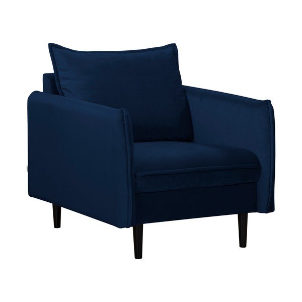 Tumesinine sametist tugitool Juli - Ropez