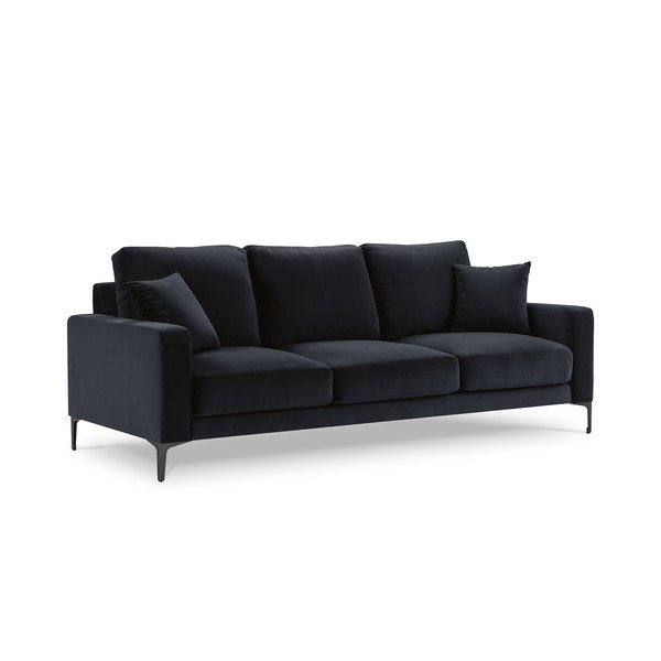 Must sametist diivan 220 cm Harmony – Kooko Home-image-3