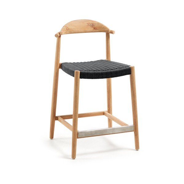 Must/naturaalsest puidust aiabaaritool Nina - Kave Home-image-4