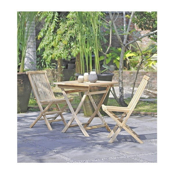 Teakpuust aialaud , 70 x 70 cm Java - Garden Pleasure-image-2