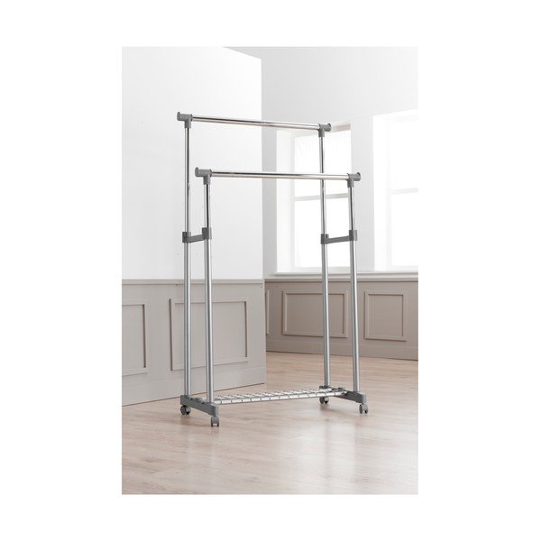 Dvojitý stojan na oblečení Compactor Range Steel