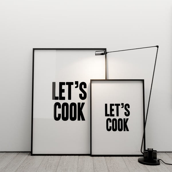 Plakát Let´s cook, 50x70 cm
