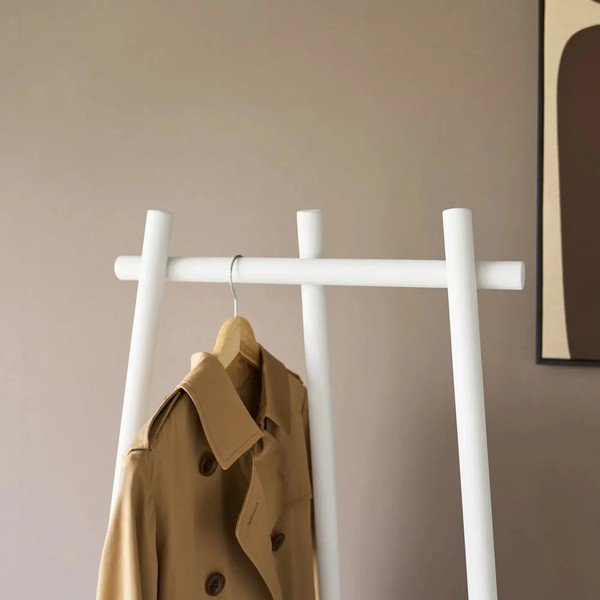 Valge metallist riidepuuraam 43x153,5 cm Tower Tri-Post - YAMAZAKI-image-3