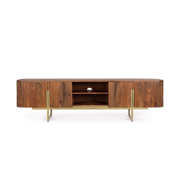 Naturaalset värvi mangopuidust telerialus, 180x45x40 cm Vilas – Bizzotto-image-3