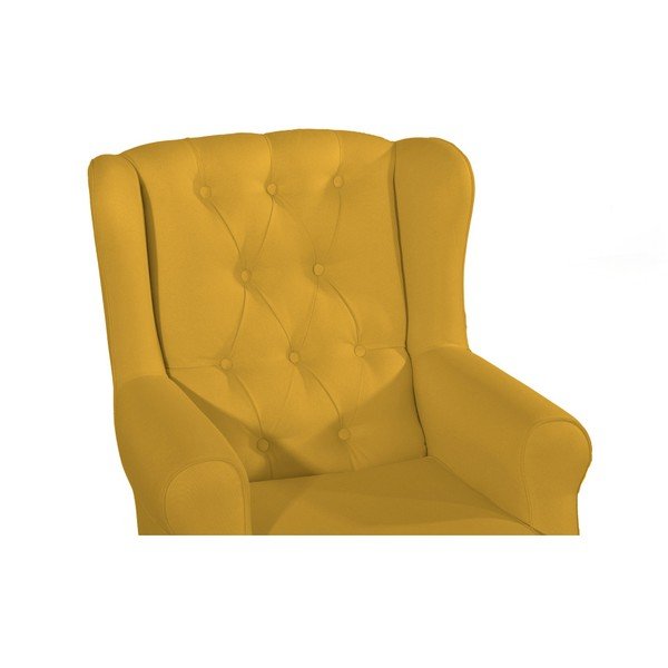 Žluté křeslo ušák Max Winzer Lex-image-4