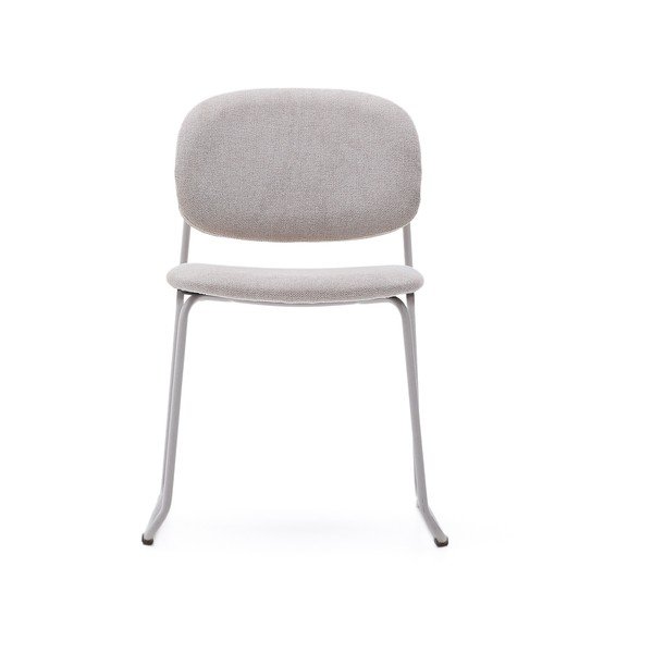 Beež metallist virnastatav söögitool Meli - Kave Home-image-2