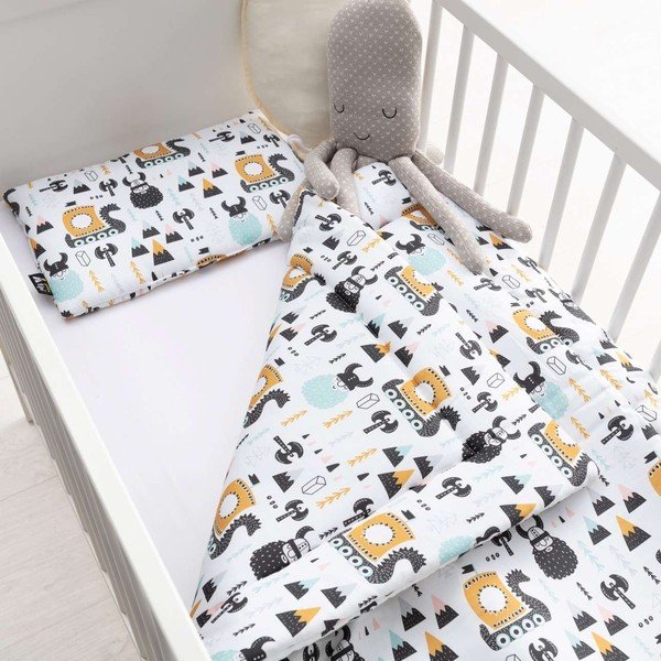 Valge võrevoodi komplekt Sweet Dreams - Yellow Tipi-image-1