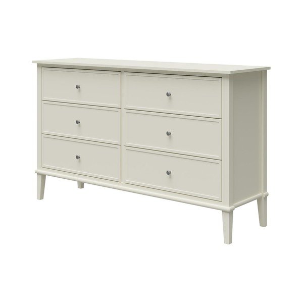 Valge madal kummut 138x84 cm Franklin - Støraa-image-2