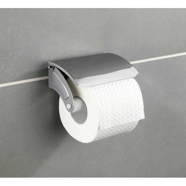 WC-paberi kaanega seinale paigaldatav hoidja Basic - Wenko-image-1