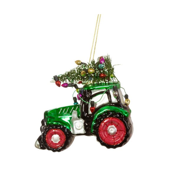Klaasist jõulukaunistus Tractor - Sass & Belle