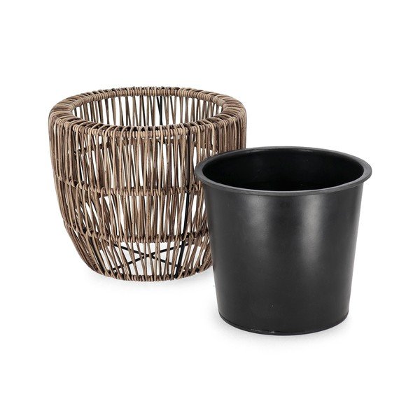 Plastikust/kunstlikust rotangist lillepotid komplektis 3 tk ø 44 cm Ayun - Bizzotto-image-2