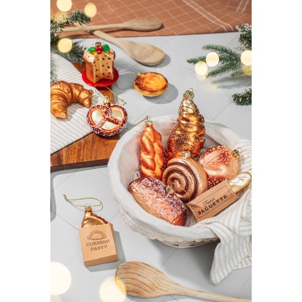 Klaasist jõulukaunistus, 3,5 cm Plait Bread – Sass & Belle-image-4