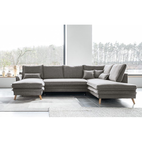 Hall U-kujuline diivanvoodi (parem nurk) Charming Charlie – Miuform-image-1