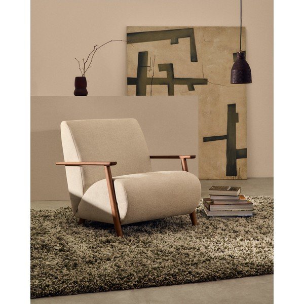 Must rippvalgusti puidust varjuga ø 15 cm Amire - Kave Home-image-3