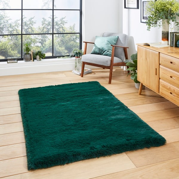 Smaragdroheline vaip Super Teddy, 150 x 230 cm Super Teddy - Think Rugs-image-1