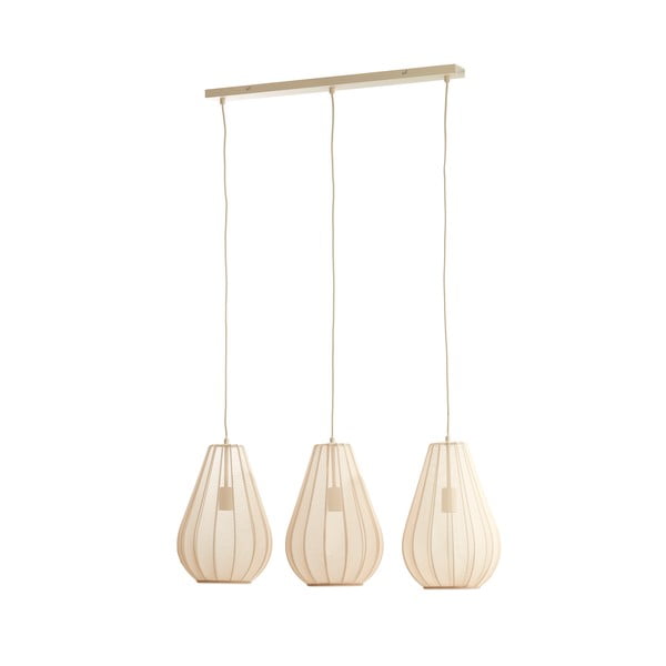 Beež rippvalgusti klaasist varjuga Itela - Light & Living-image-2