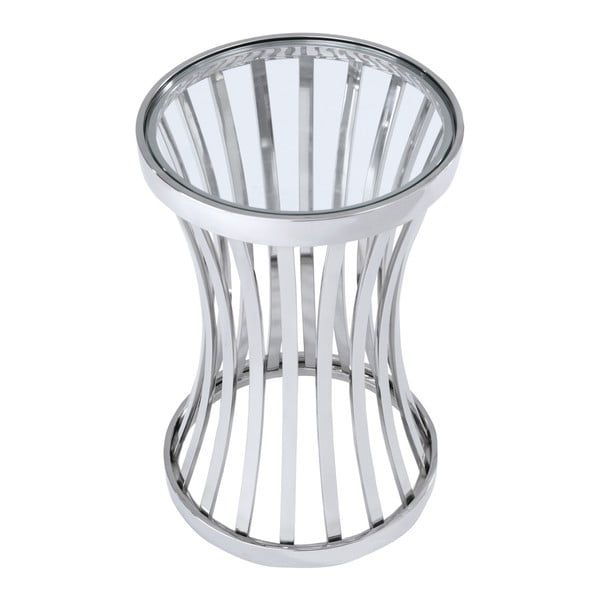 Odkládací stolek ve stříbrné barvě Artelore Allegra