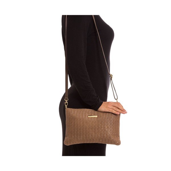 Šedo-hnědá kožená kabelka Isabella Rhea no. 8029-image-2