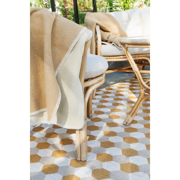 Ookerkollane sise/välisvaip 60x70 cm Dana Ochre – Pappelina-image-3
