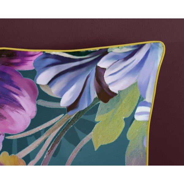 Petrooleumivärvi pikendatud satiin-puuvillast voodipesu kaheinimesevoodile 240x220 cm Novara - Descanso-image-3