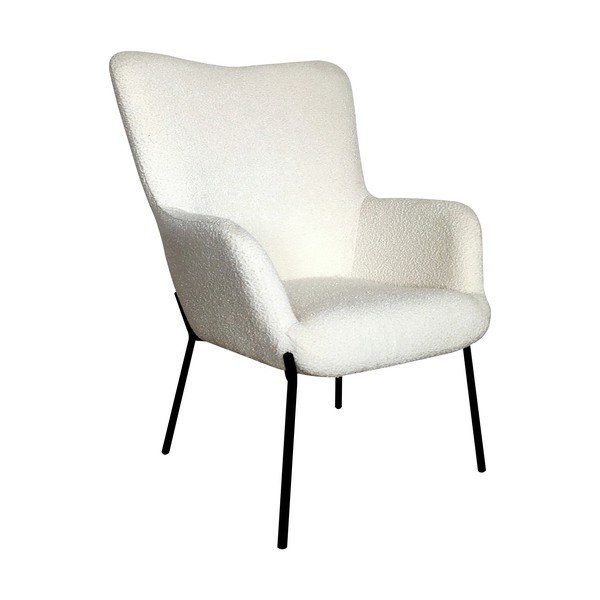 Valge bukleekangast tugitool Glasgow - House Nordic