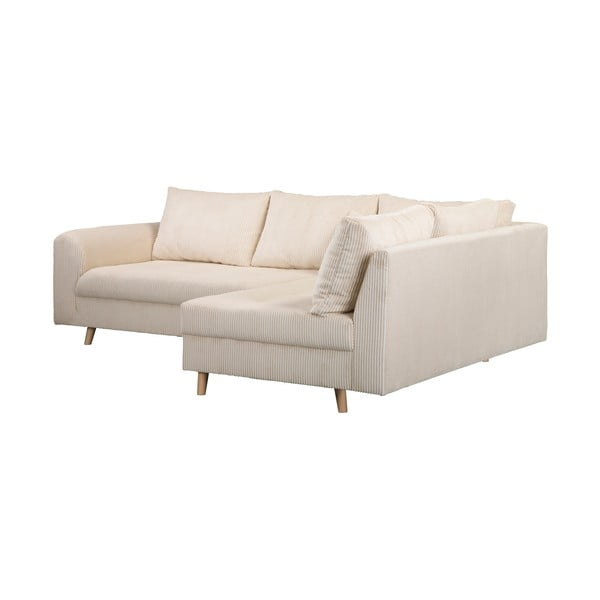 Kreem velvetist nurgadiivan (parem nurk) Ariella - Ropez-image-3