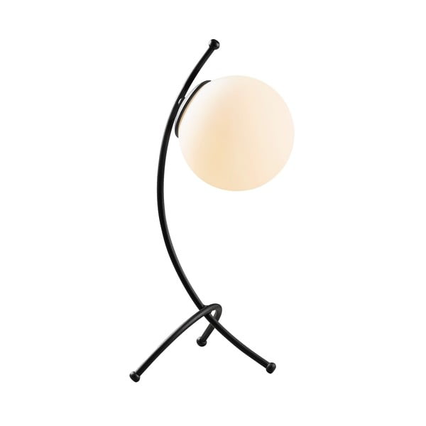 Must/valge lauavalgusti klaasist varjuga (kõrgus 43 cm) - Opviq lights-image-3
