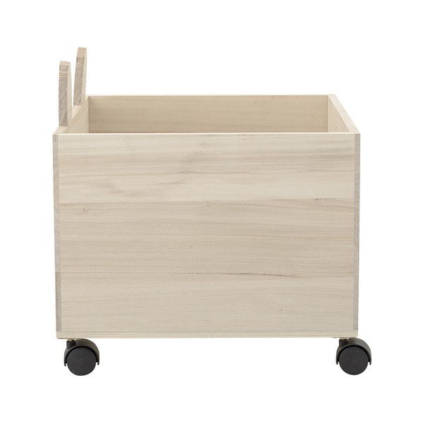 Dřevěný úložný box na hračky na kolečkách Bloomingville Storage Bear-image-2