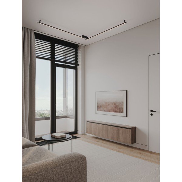 Matt must alumiiniumist LED-laevalgusti, hämardatav, 4x309 cm Briana - Nova Luce-image-1