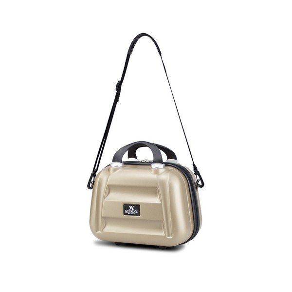 Dámský příruční cestovní kufřík ve zlaté barvě My Valice SMART BAG LASSO Make Up & Hand Suitcase-image-1