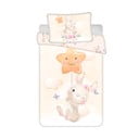 Kollane puuvillane laste voodipesu 100x135 cm Bunny "Star" - Jerry Fabrics