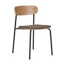 Must/pruun virnastatav söögitool saare vahtra toonis – House Nordic