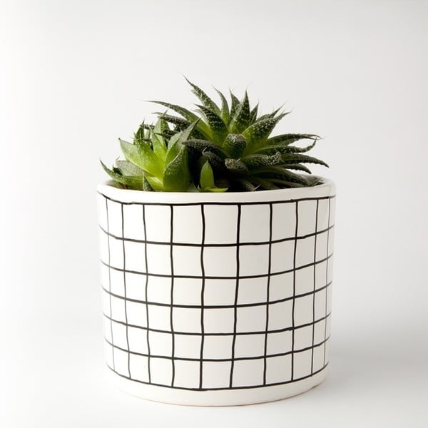 Květináč FOR.REST Design Grille, 13,5 cm