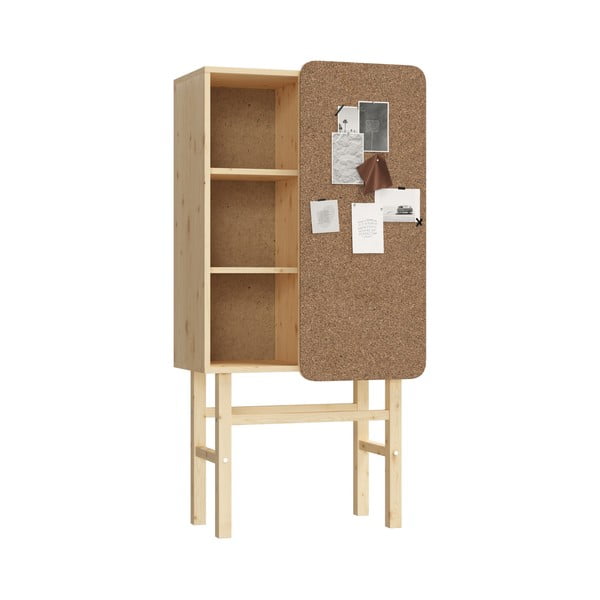 Männipuidust raamaturiiul 70x142 cm Slide - Karup Design-image-4