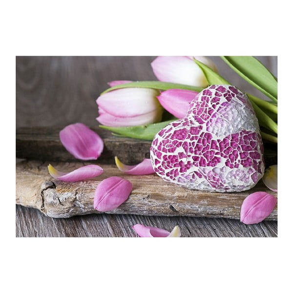 Vinüülplaatsilt Lilla armastus, 52 x 75 cm - Zerbelli