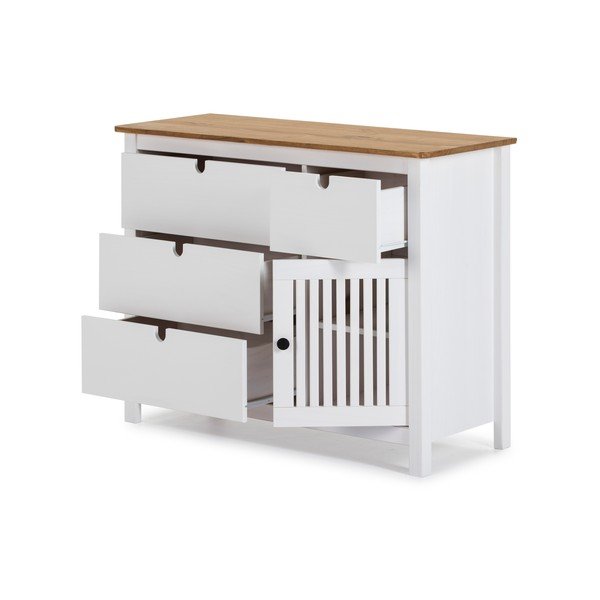 Valge puidust sahtli kapp Bruna - Marckeric-image-4