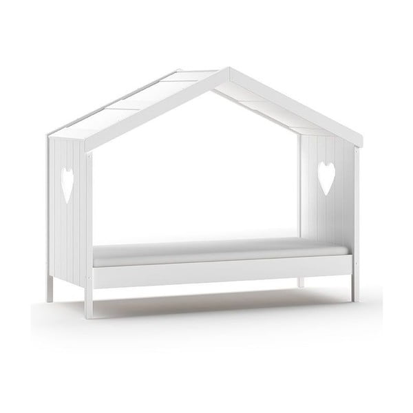 Valge maja stiilis lastevoodi 90x200 cm Amori - Vipack-image-4