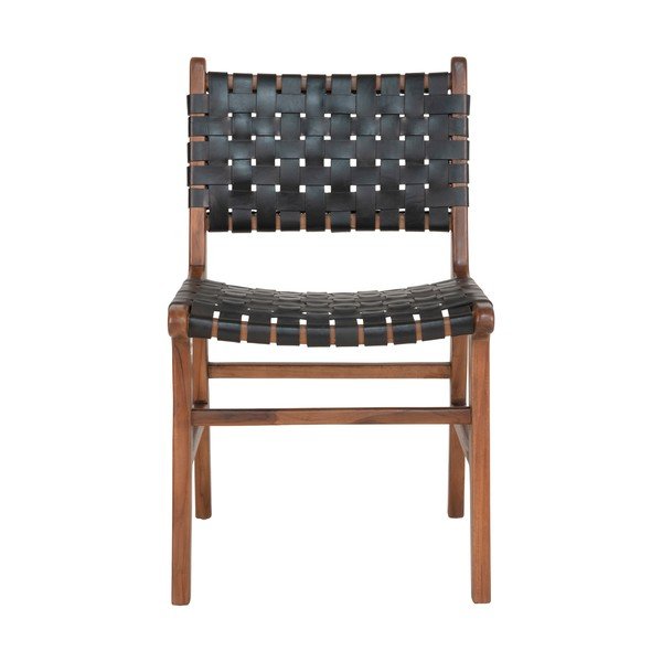 Must-pruunid tiikpuust söögitoolid 2tk komplektis Perugia - House Nordic-image-1