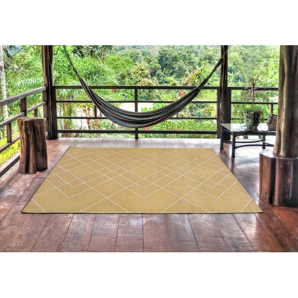 Kollane õuevaip Geo, 160 x 230 cm Hibis - Universal-image-1