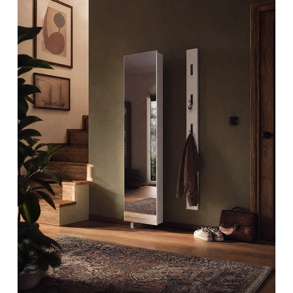 Valge koridori kapp 50x195x18 cm Rotary – Germania-image-1