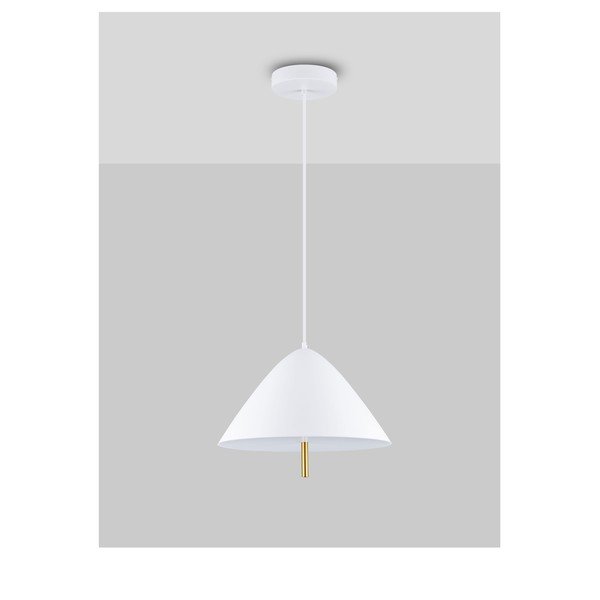 Valge metallist LED-ripplamp metallvarjuga, ø 40 cm Oros - Nova Luce-image-3