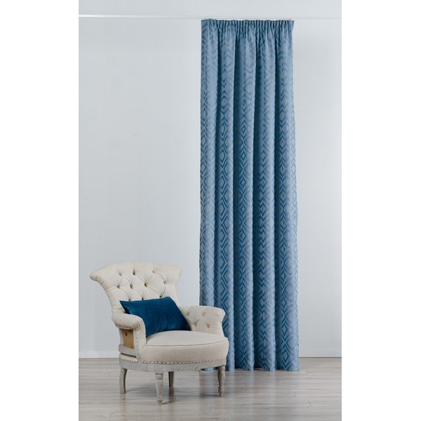 Sinine kardin 140x245 cm Giuseppe - Mendola Fabrics-image-1