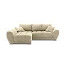 Beež nurgadiivan sametiga, vasakpoolne nurk, vasakpoolne nurk. Nuage - Windsor & Co Sofas