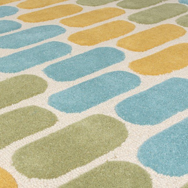Kollane/roheline villane vaip 160x230 cm Fossil - Flair Rugs-image-2