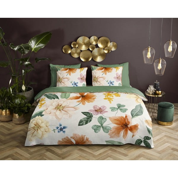 Pikendatud satiin-puuvillast voodipesu kaheinimesevoodile 240x220 cm Annabelle - Descanso-image-1