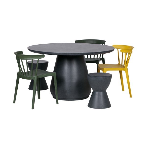 Žlutá židle vhodná do interiéru i exteriéru WOOOD Bliss-image-3