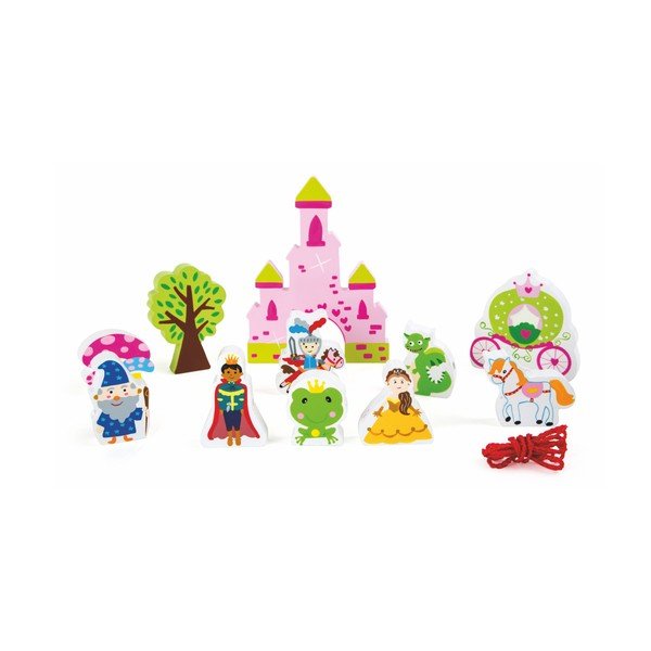 Dřevěný hrací set s provázkem Legler Fairytale-image-1